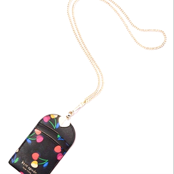 NWT Kate Spade Spencer Cherries Lanyard ID Holder - Picture 5 of 5